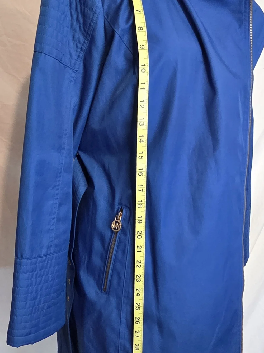 *NWOT* Michael Kors Cobalt Blue Belted Trench Coat